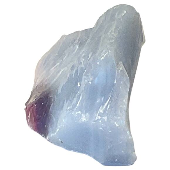 Lavender Pink Layered Art Glass Cullet Slag Glass #5L3 - Picture 2 of 6